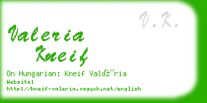 valeria kneif business card